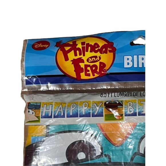 New Hallmark Disney’s Phineas & Ferb Birthday Banner - Picture 3 of 8